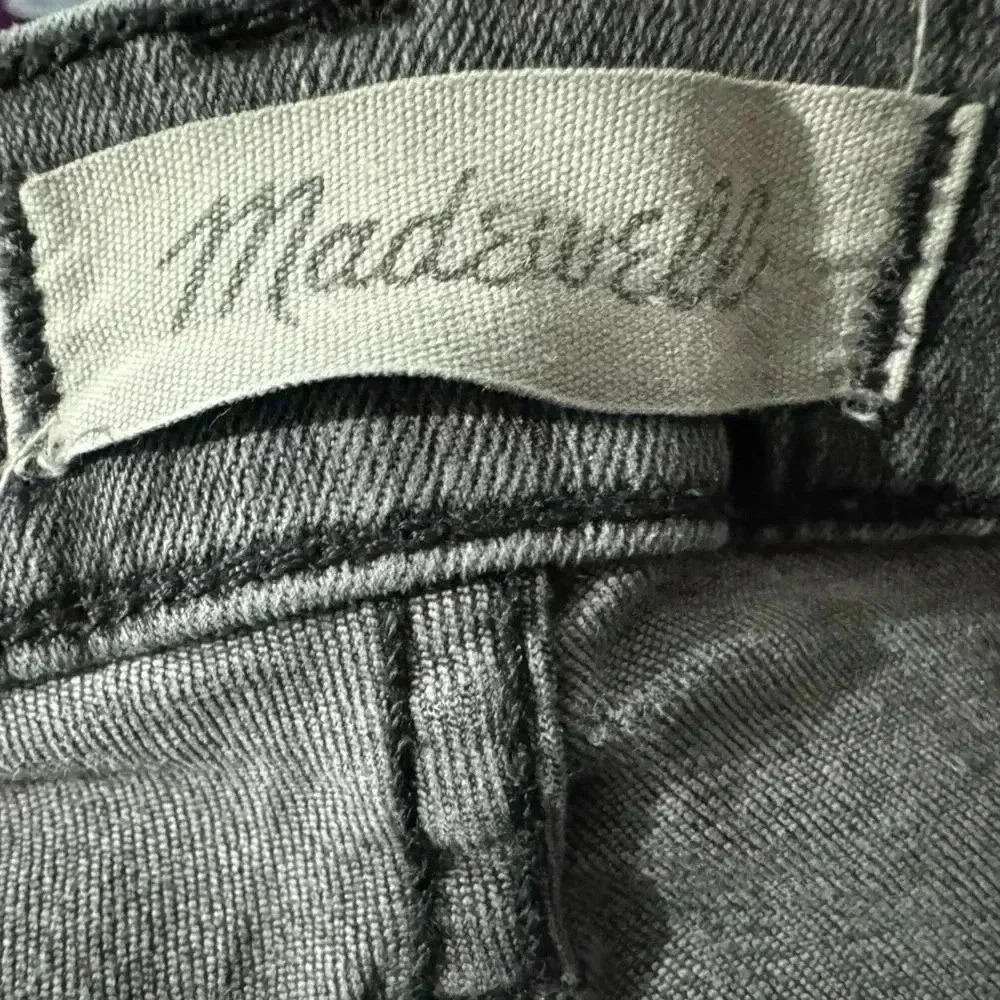 Madewell Cali Demi Boot Black Jeans. Fringed bottoms. 4 Button Fly. - Picture 10 of 11